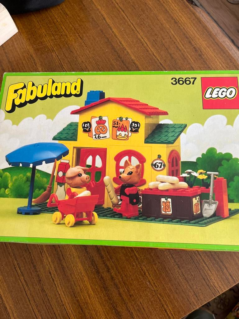 LEGO Fabuland 3667: Varkenshuisje met figuren en doos, Overige thema's, Lego, Ophalen of Verzenden, Zo goed als nieuw