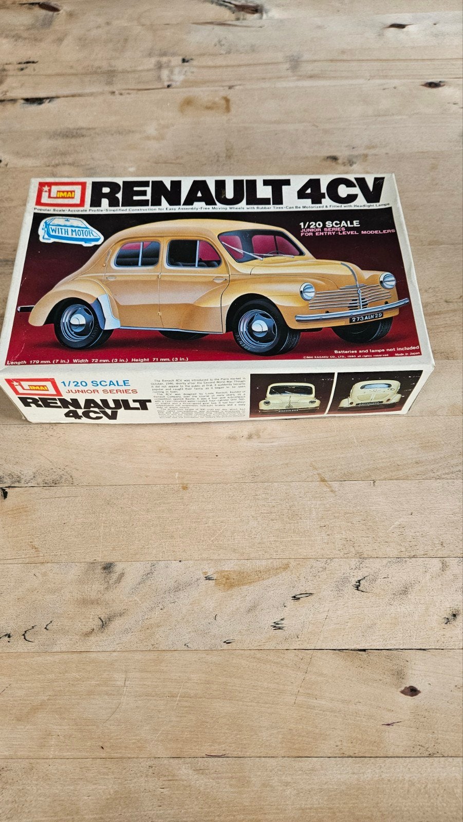 IMAI bouwpakket Renault 4CV,schaal 1:20., Ophalen of Verzenden, Groter dan 1:32, Auto, Overige merken