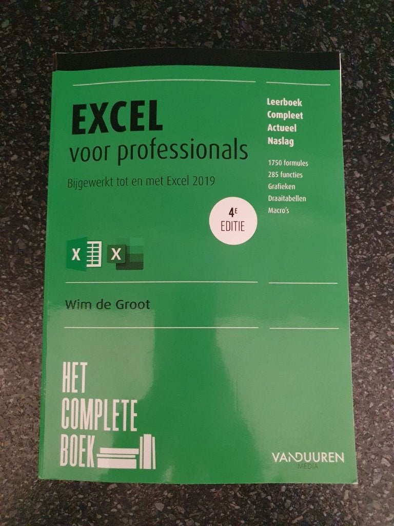 Excel voor Professionals – Wim de Groot, Wim de Groot, Nieuw, Ophalen of Verzenden, WO