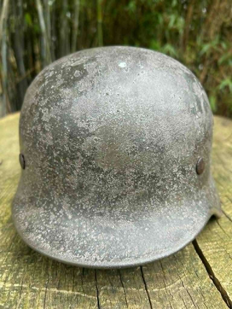 HEER helm WOII (meer foto’s op aanvraag), Verzamelen, Ophalen of Verzenden, Duitsland, Helm of Baret