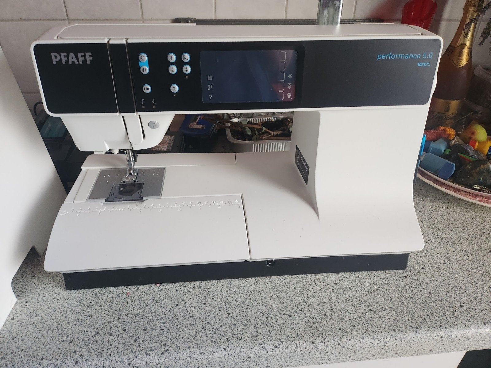 Pfaff Performance 5.0 naaimachine met accessoires, Ophalen of Verzenden, Zo goed als nieuw, Naaimachine, Pfaff