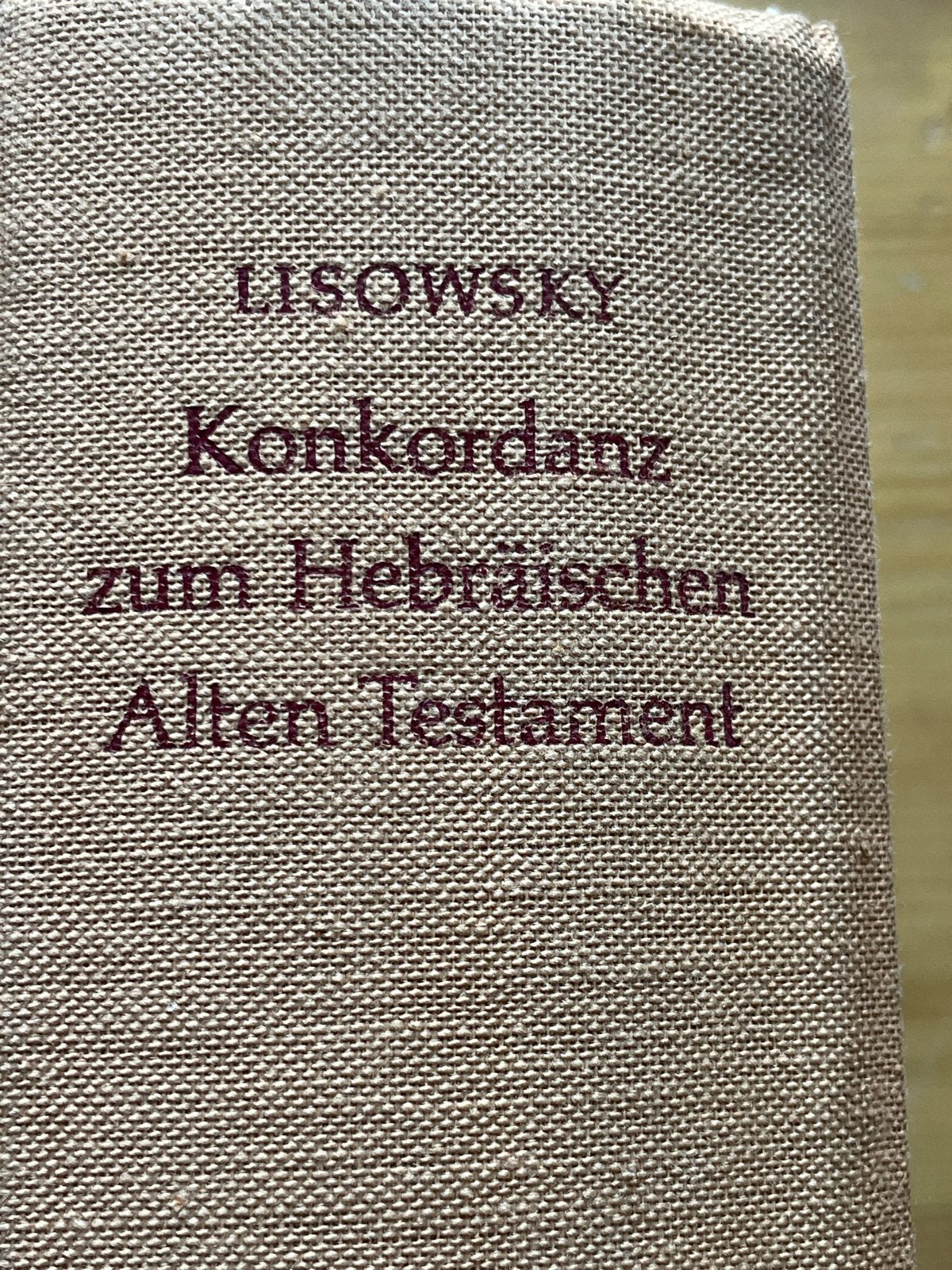 Lisowsky Konkordanz zum Hebräischen Alten Testament, Ophalen of Verzenden, Zo goed als nieuw, Overige onderwerpen, Achtergrond en Informatie