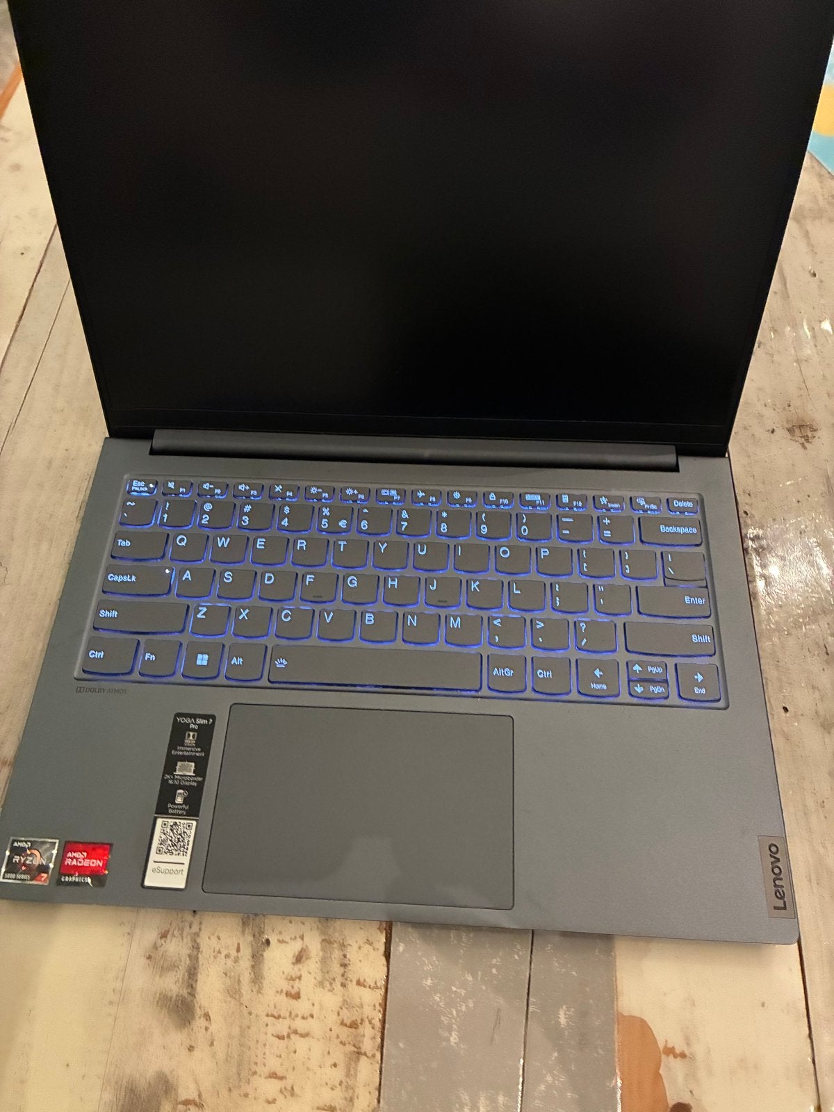 Lenovo Yoga Slim 7 Pro - AMD Ryzen 7 5800H - 16GB RAM, Computers en Software, Windows Laptops, Met videokaart, Qwerty, 14 inch