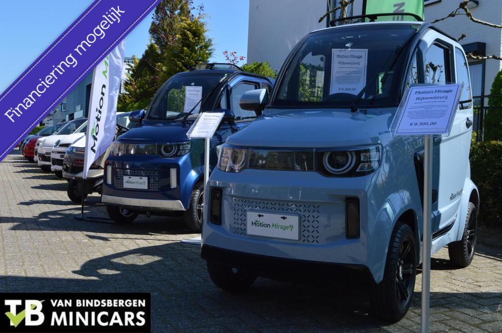Motion Mirage 2 Rijbewijs vrij | Van Bindsbergen Minicars, Overige merken, Zie website, NL, Nieuw