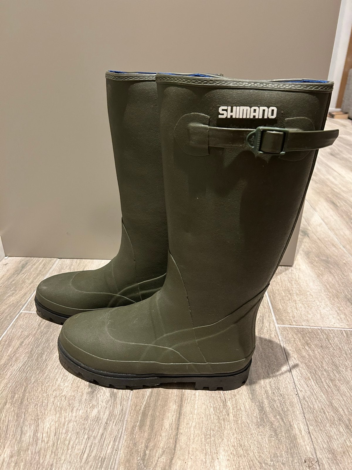 Shimano Groene Rubberen Laarzen - Maat 43, Ophalen of Verzenden, Zo goed als nieuw, Kleding