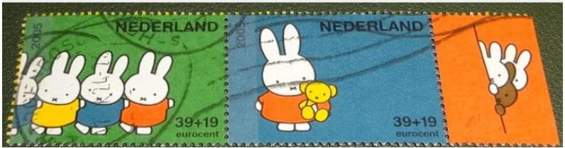Kinderzegels - 2370b en c + tab - 2005 - Nijntje, Postzegels en Munten, Postzegels | Nederland, Verzenden, Na 1940, Gestempeld