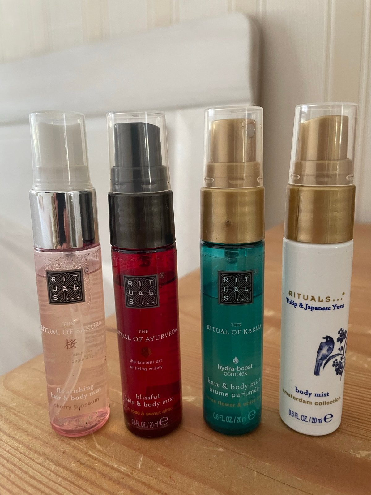 Rituals Hair & Body Mist Set - Sakura, Ayurveda, Karma, Tuli, Ophalen of Verzenden, Zo goed als nieuw, Overige typen