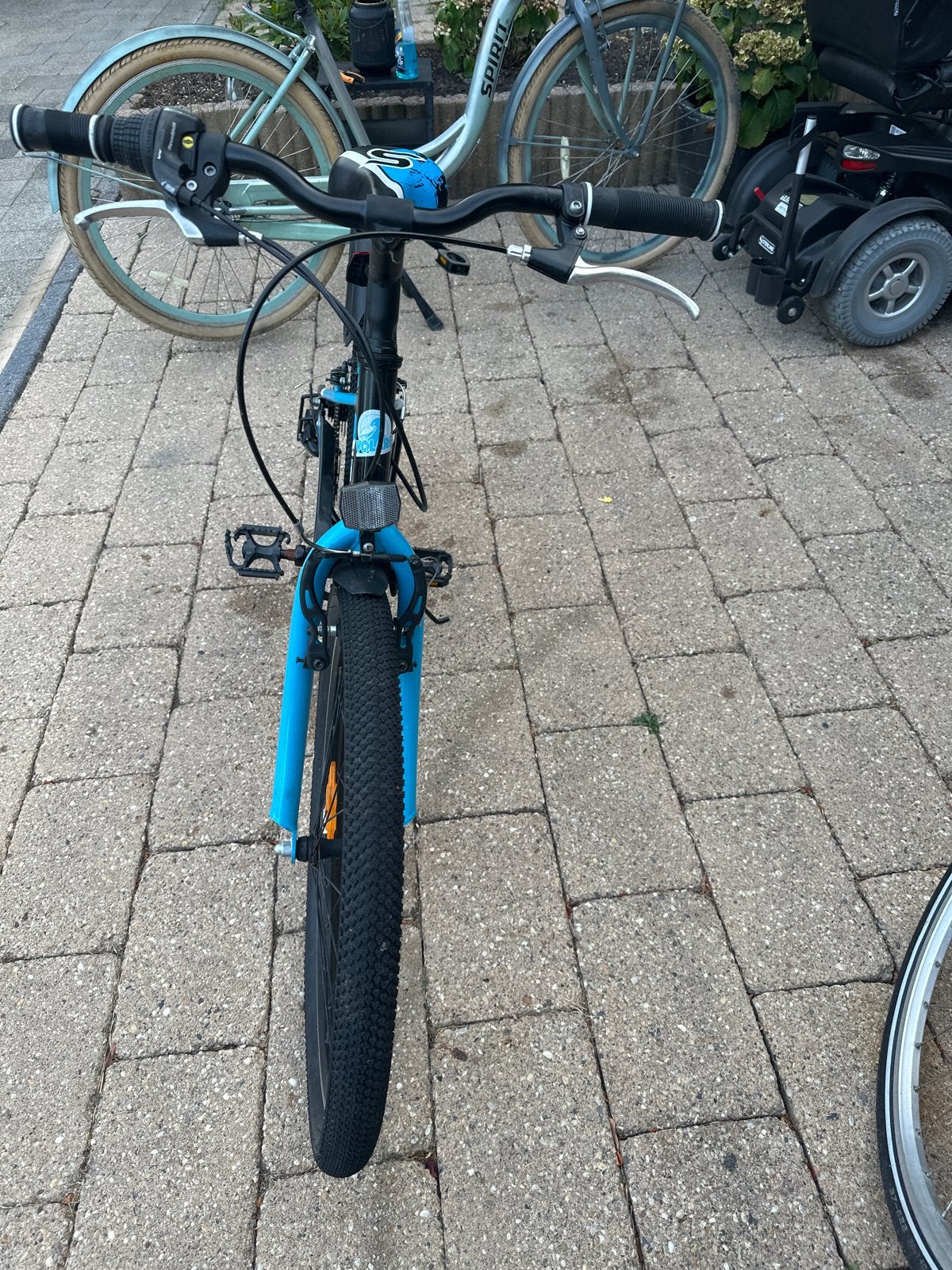 Volare Sportivo kinderfiets - Zwart/Blauw 24 mat, Overige merken, Gebruikt, Velgrem, Versnellingen
