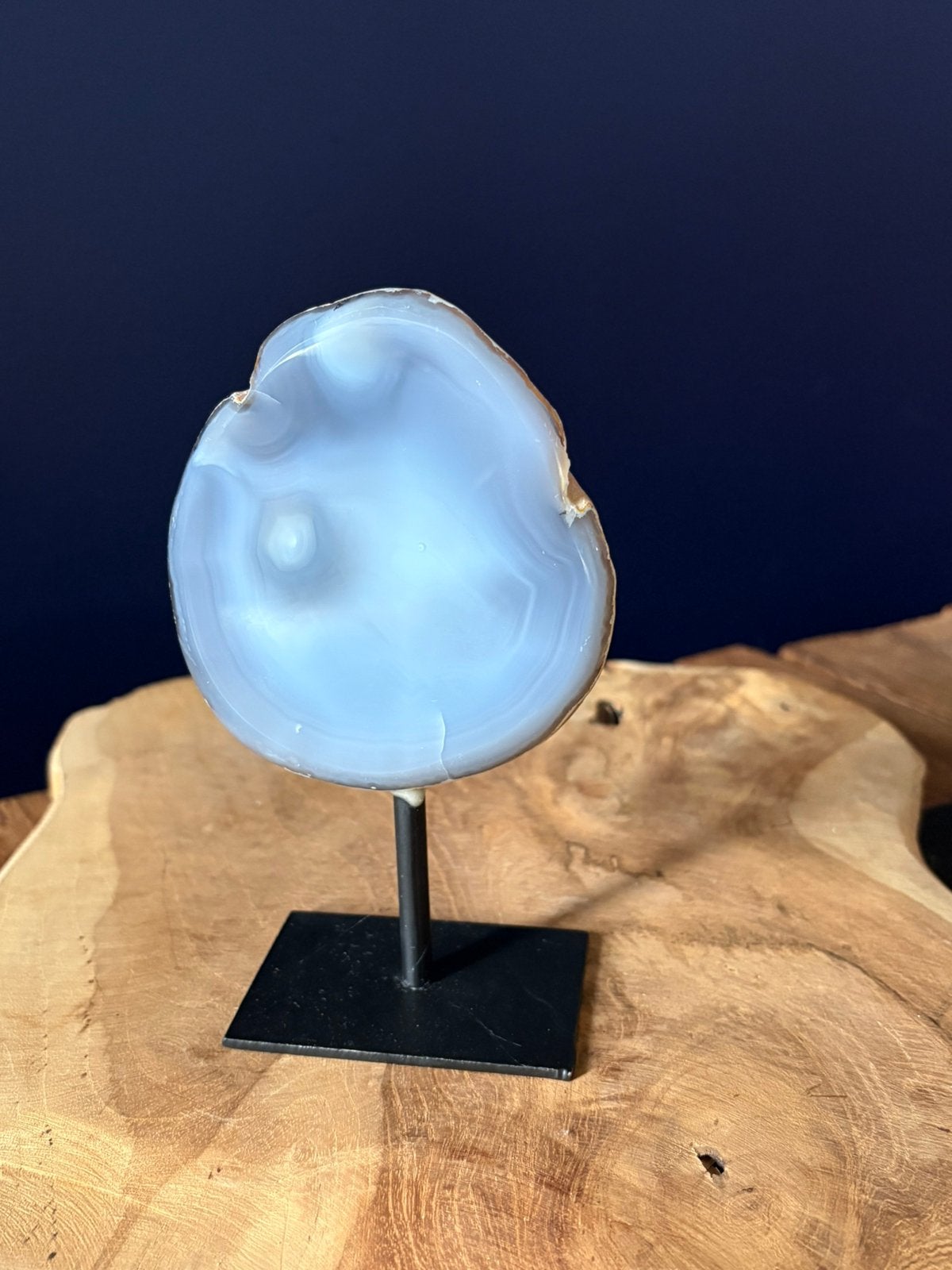Agaat op standaard edelsteen mineraal edelstenen crystal, Ophalen of Verzenden, Mineraal
