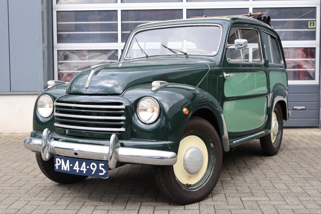 Fiat 500 C Topolino Belvedere - 1954, 4 cilinders, 4 stoelen, Handgeschakeld, 569 cc