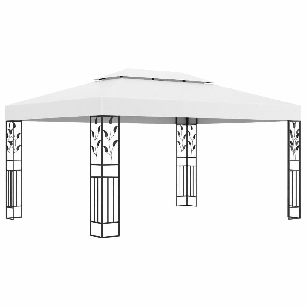Partytent Prieel Novo Met Dubbel Dak 3X4M Wit - Gratis thuis, Tuin en Terras, Partytenten, Nieuw, Partytent, 2 meter of meer, Minder dan 5 meter