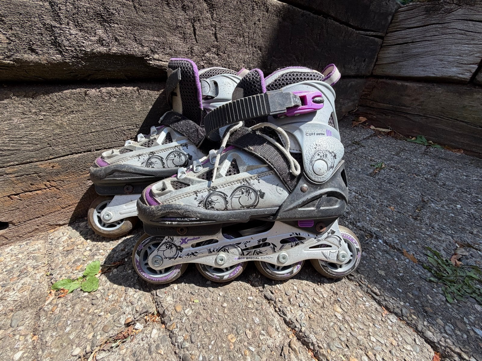 Verstelbare kinder inline skates, maat 34-37, Ophalen, Verstelbaar, Gebruikt, Kinderen