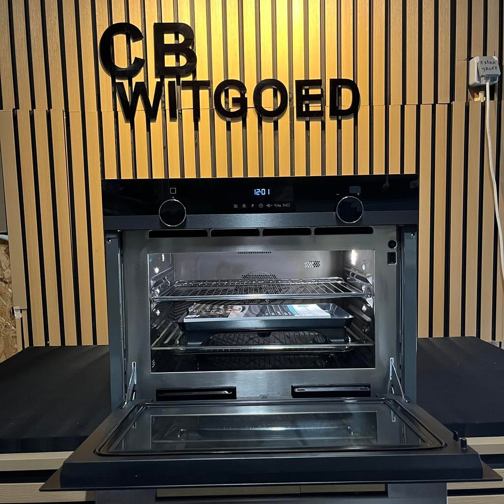 Siemens IQ700 combi oven magnetron + stoom 3 in 1 uniek!, Ophalen, 60 cm of meer, Zo goed als nieuw, Oven met grill