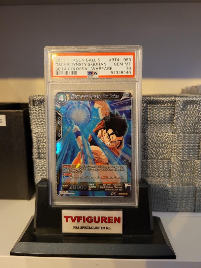 Dragon Ball Super Card Game: Son Gohan PSA 10, Ophalen of Verzenden, Zo goed als nieuw, Losse kaart, Foil