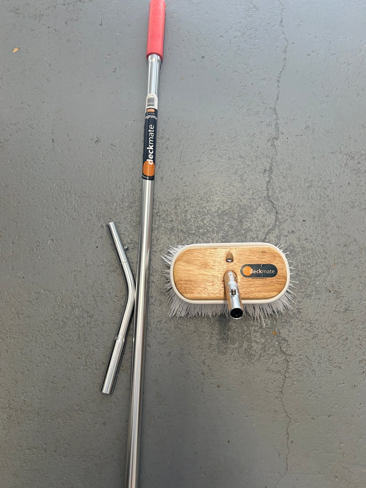 Deckmate borstel (hard) + steel + bocht (35 graden), Ophalen, Zo goed als nieuw, Schoonmaak