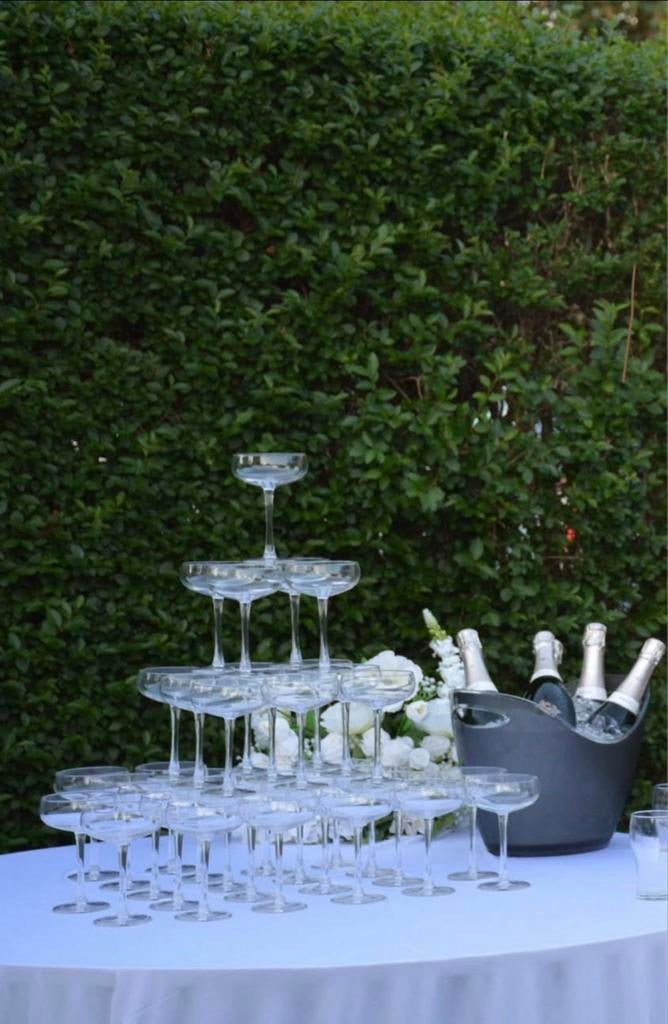 Elegante Champagneglazen Coupe - Perfect voor Feesten, Ophalen, Zo goed als nieuw