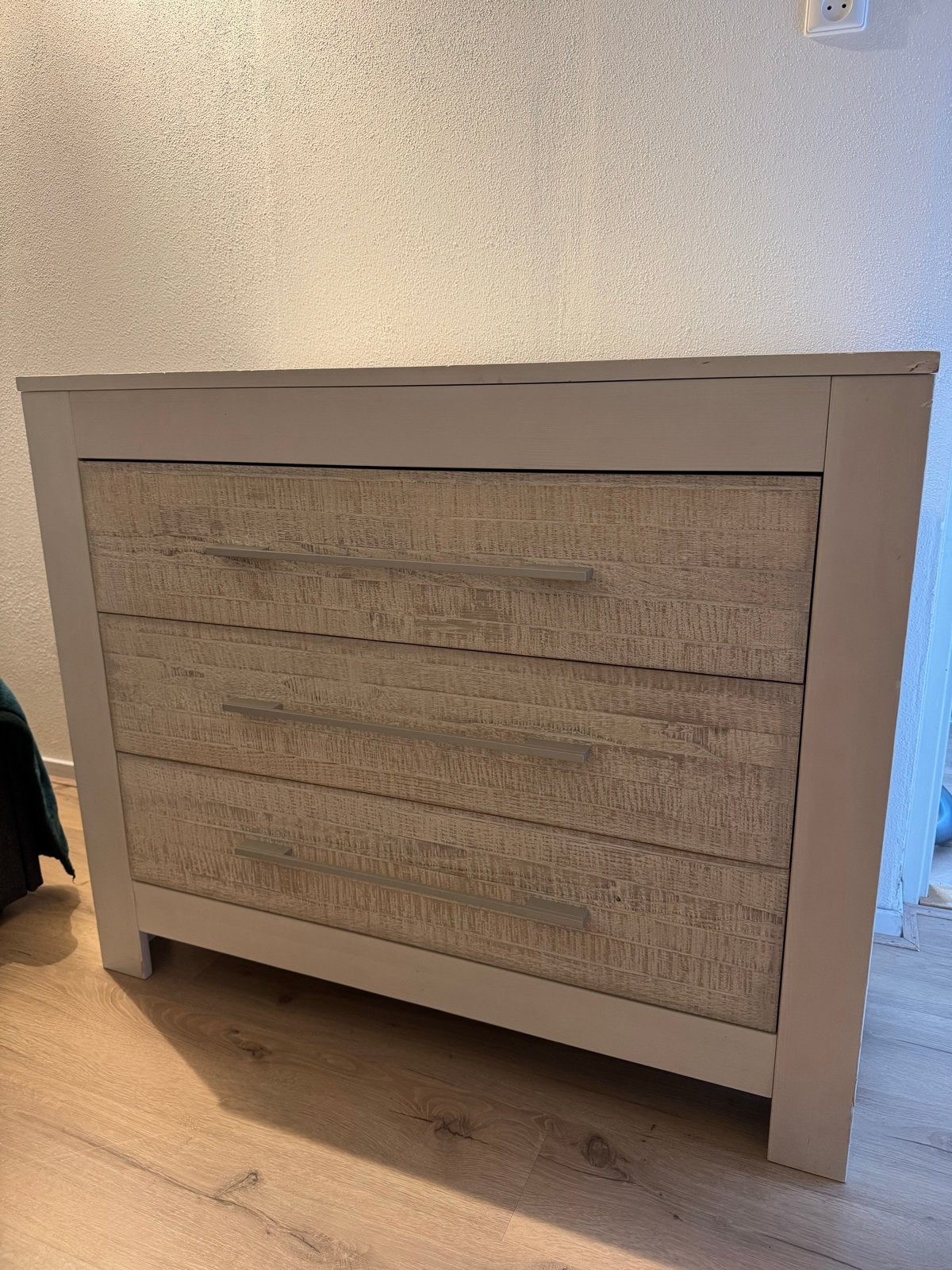 Houten ladekast, commode, Huis en Inrichting, Kasten | Ladekasten, Ophalen, Gebruikt, 100 tot 150 cm, 3 of 4 laden