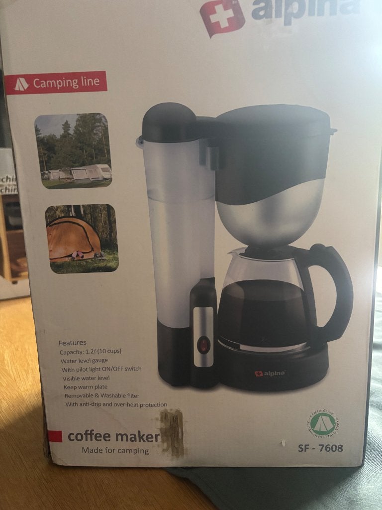 Koffiezetapparaat filter ook geschikt voor camping, Ophalen, 10 kopjes of meer, Koffiemachine, Gemalen koffie