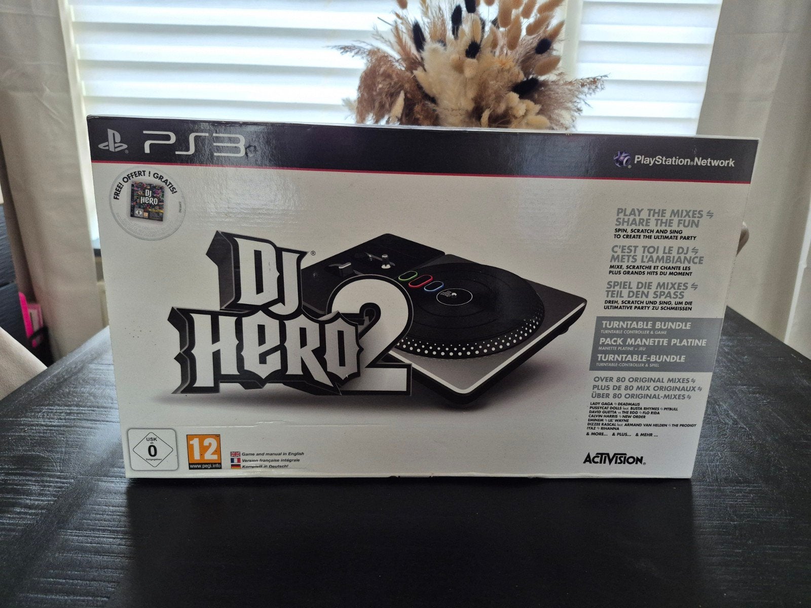 DJ Hero 2 Turntable Bundle PS3 - Zo goed als nieuw, Muziek, 2 spelers, Eén computer, Ophalen of Verzenden