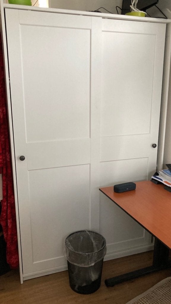 IKEA kast HAUGA, Ophalen, 100 tot 150 cm, Zo goed als nieuw, 150 tot 200 cm