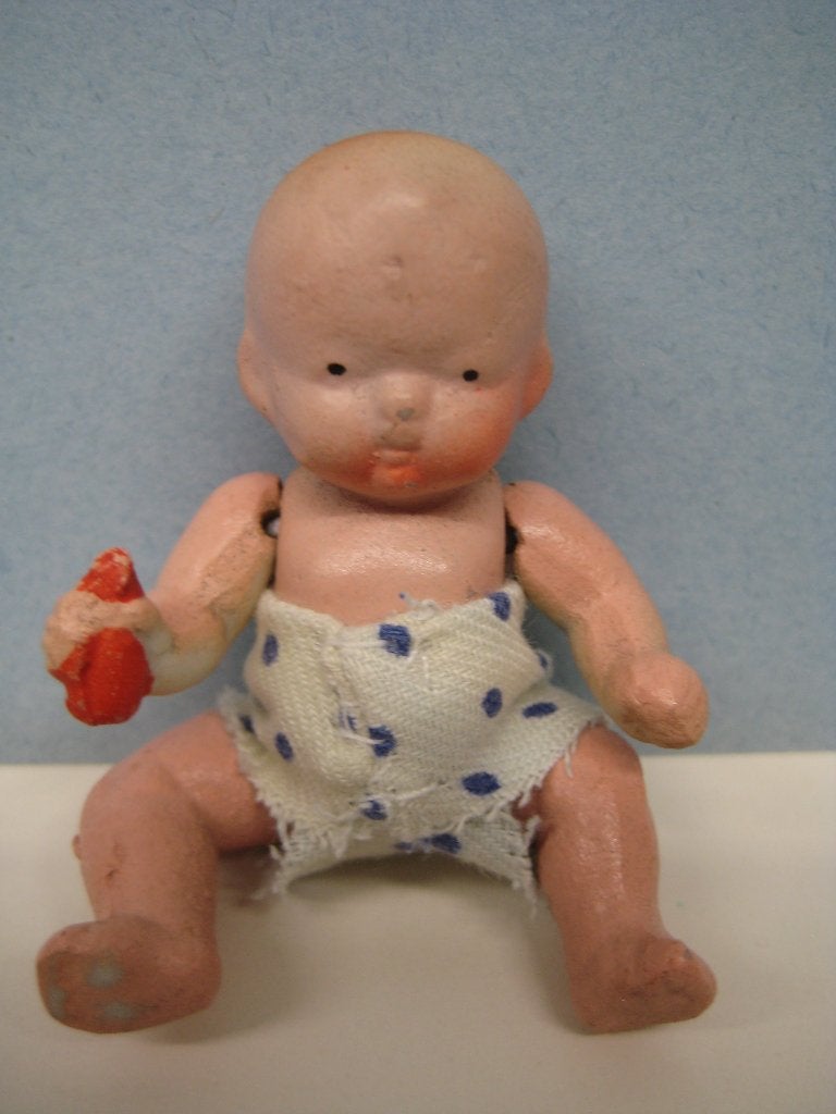 BABYPOPJE MET FLESJE, Antiek en Kunst, Ophalen of Verzenden