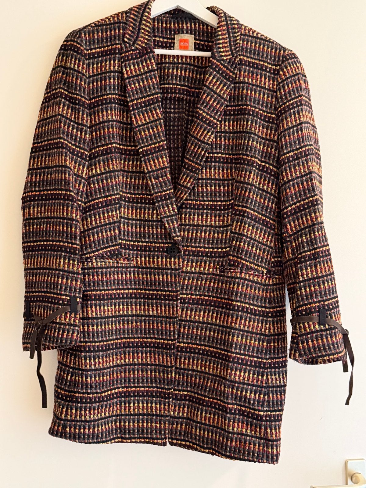 Hugo Boss dames  jas/blazer maat 40/42 (L), Maat 38/40 (M), Meerkleurig, Ophalen of Verzenden, Zo goed als nieuw