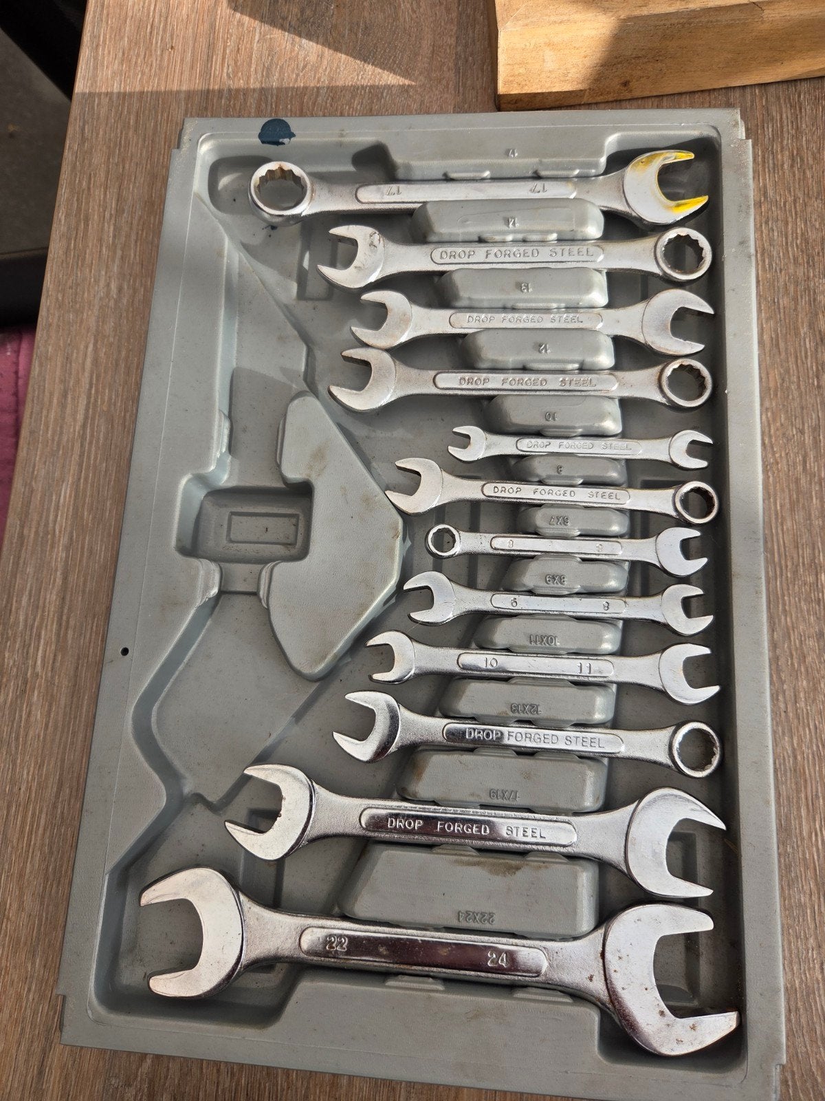 Uitgebreide gereedschapset met haakse slijper, Ophalen, Gebruikt, Gereedschapsset
