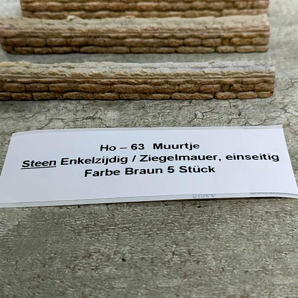 Ho – 63 Muurtjes / Afrastering  Enkelzijdig STEEN Motief, Gelijkstroom, Natuur, Nieuw, Ophalen of Verzenden