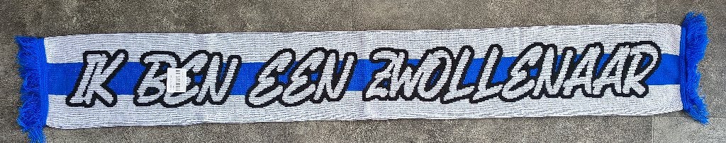 PEC Zwolle sjaal "Ik ben een Zwollenaar", Verzamelen, Sportartikelen en Voetbal, Ophalen of Verzenden, Nieuw, Overige binnenlandse clubs