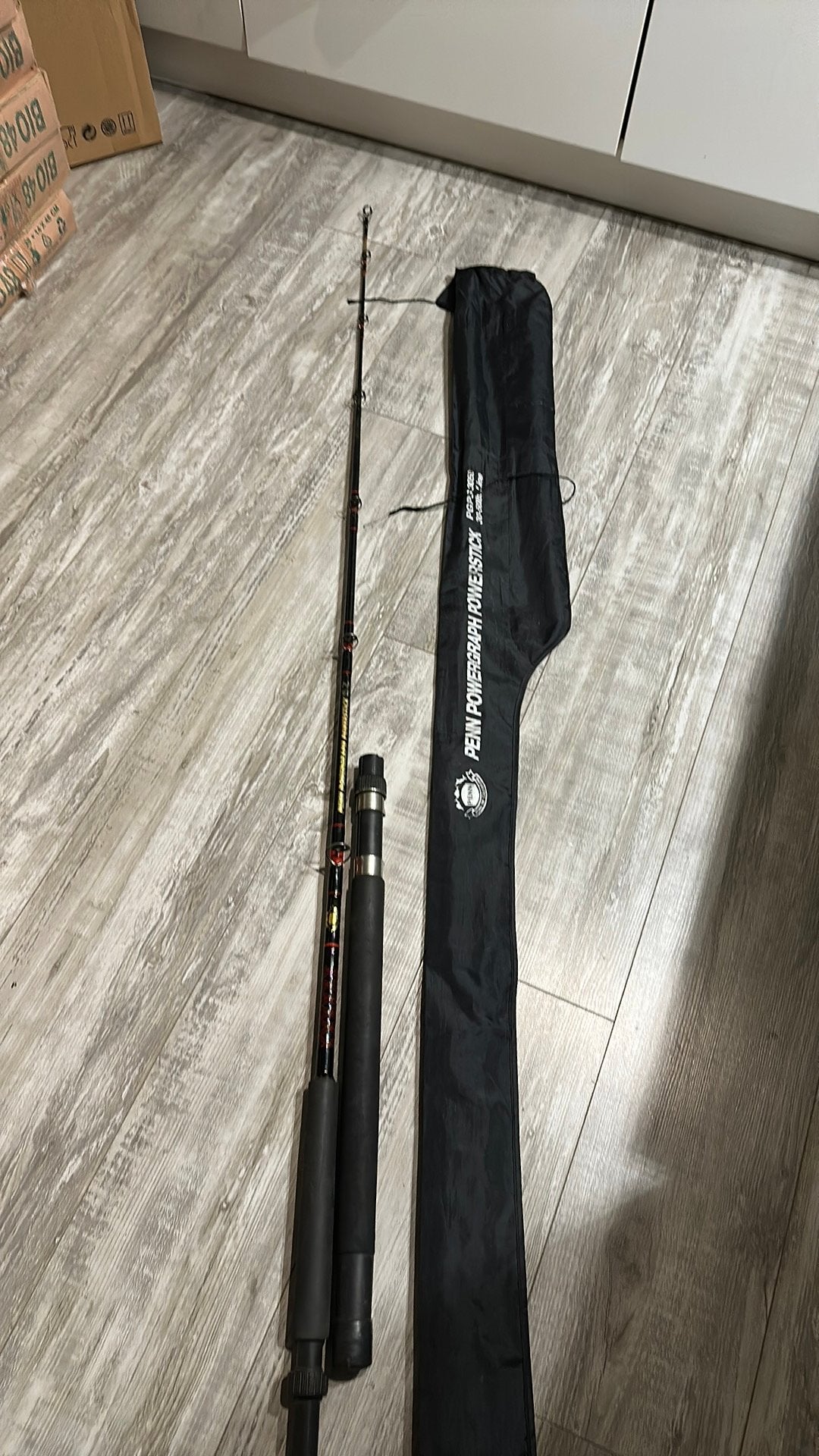 Penn powerstick hengel, Ophalen of Verzenden, Zo goed als nieuw, Werphengel