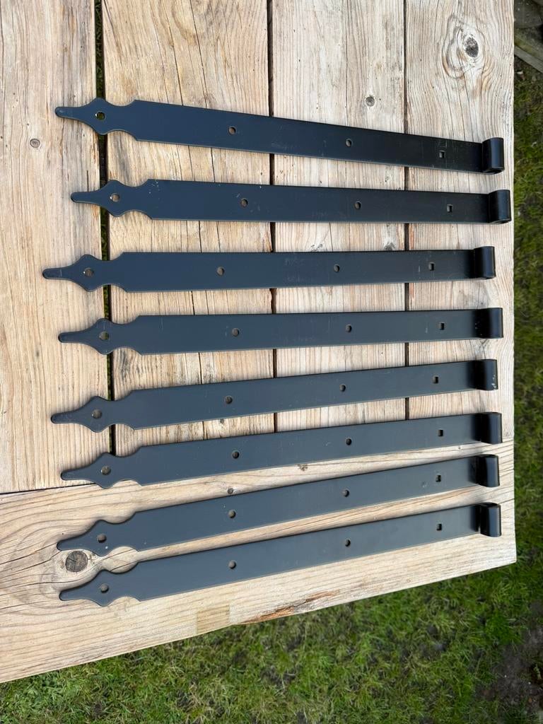 Zwarte hengen 60cm rustica, Ophalen of Verzenden, Zo goed als nieuw, IJzer, Tuinhek