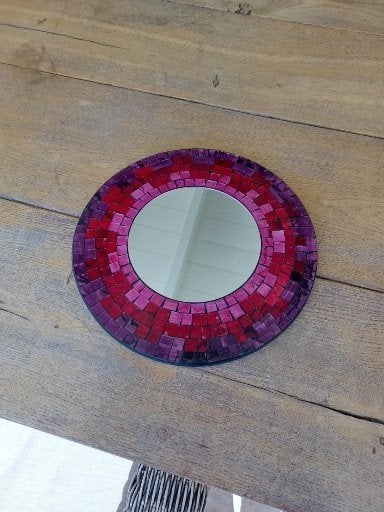 Prachtige handgemaakte spiegel uit Bali, Huis en Inrichting, Woonaccessoires | Spiegels, Minder dan 50 cm, Ophalen of Verzenden