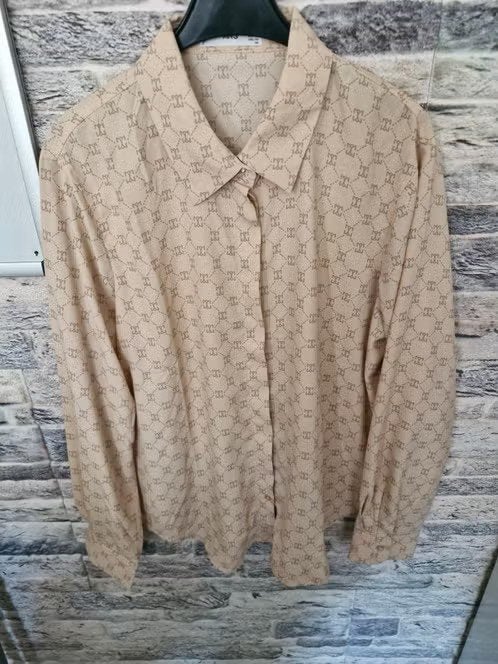 Zalmkleurige blouse maat L h, Kleding | Dames, Maat 38/40 (M), Onbekend, Ophalen of Verzenden, Zo goed als nieuw