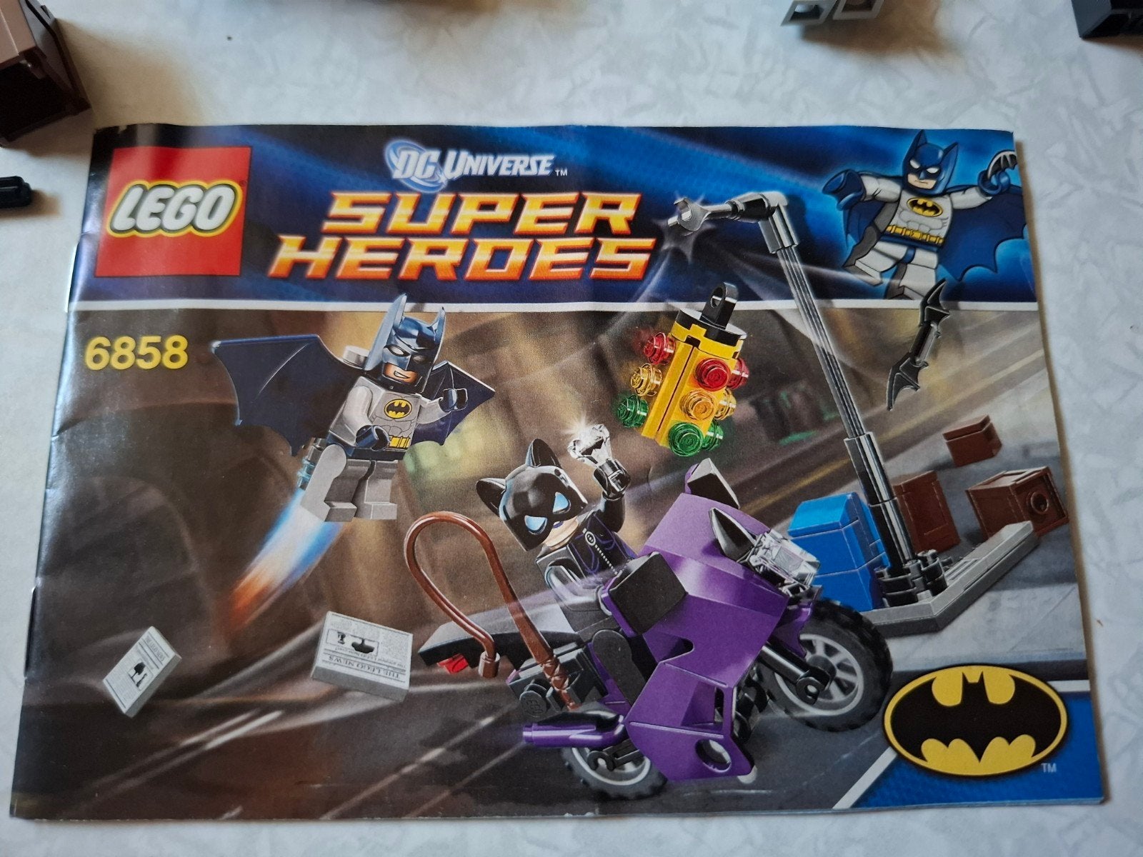 Lego Super Heroes 6858 Catwoman Catcycle Chase, Ophalen of Verzenden, Zo goed als nieuw