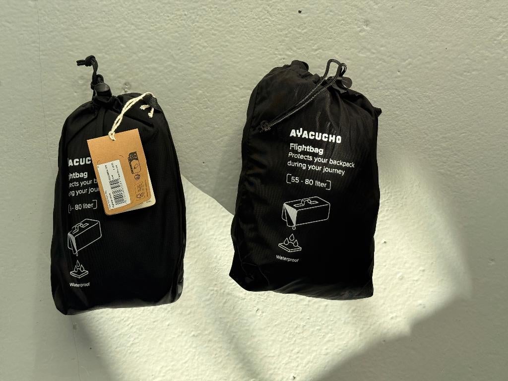 2x Ayacucho Pack AYA Flight Bag, 40 tot 60 cm, 30 cm of meer, Verzenden, Zwart