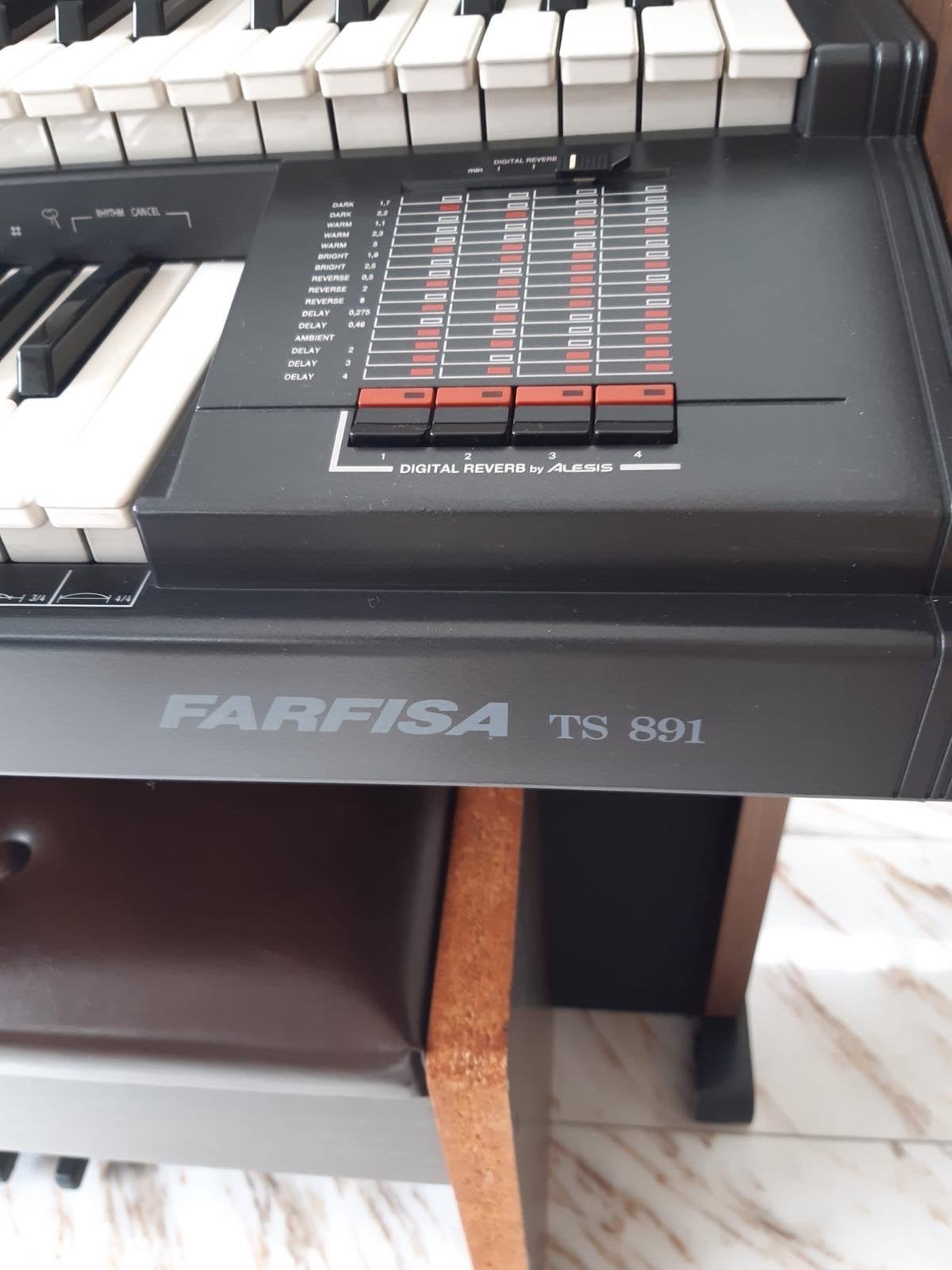 Elektronisch Orgel Farfisa TS 891, Muziek en Instrumenten, Ophalen, Gebruikt, 2 klavieren, Orgel
