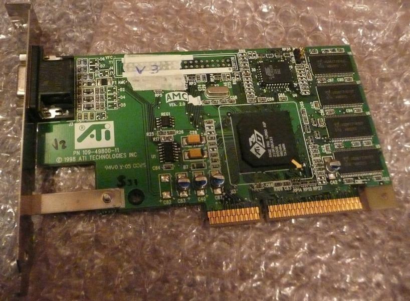 Videokaart AGP ATI Rage Pro Turbo [K099] 20-4, Computers en Software, Videokaarten, VGA, Ophalen of Verzenden, AGP, GDDR5