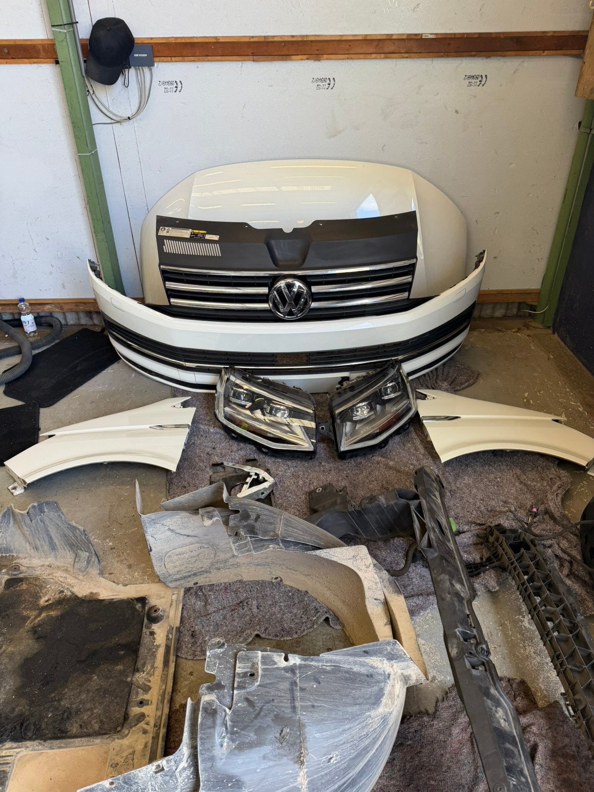 Volkswagen transporter T6 2018 2.0 TDI VOORKOP COMPLEET, Ophalen, Gebruikt, Bumper, Volkswagen