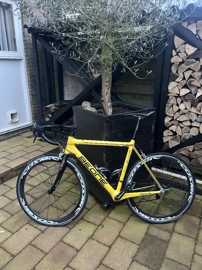 BeOne Raw Pro Yellow maat 56, Fietsen en Brommers, Fietsen | Racefietsen, Carbon, Zo goed als nieuw, Meer dan 20 versnellingen