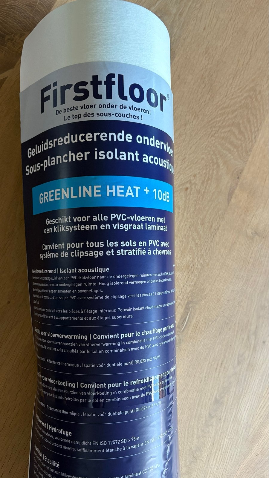Firstfloor Greenline Heat +10dB ondervloer 15m², Kunststof, Overige typen, Nieuw, Ophalen of Verzenden