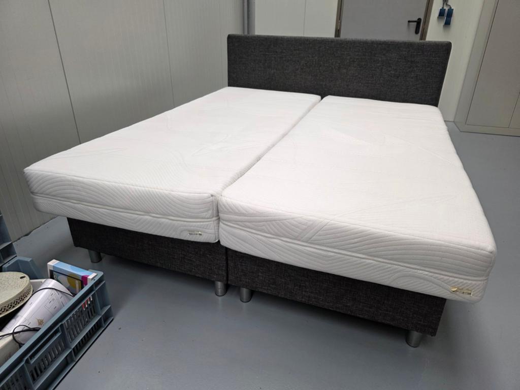 Boxspring bed 200x160 tweepersoons + matrassen, Ophalen, Gebruikt, Tweepersoons, 200 cm