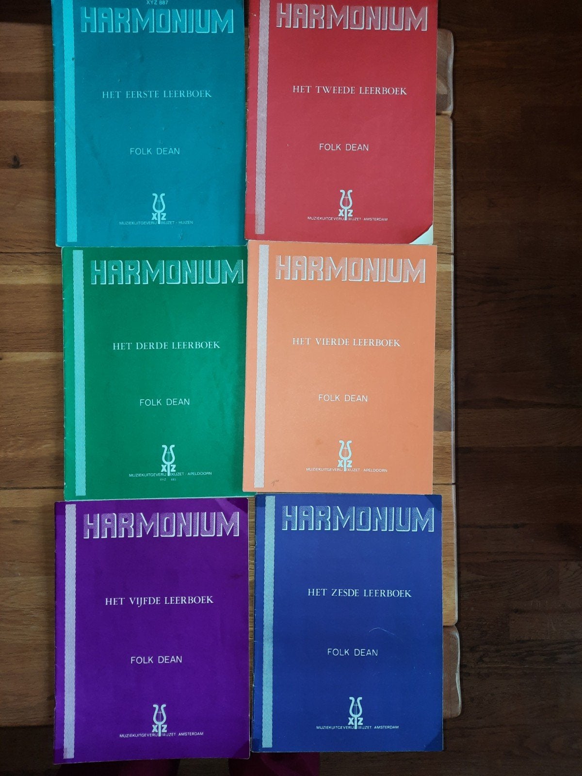 lesboeken-Folk Dean: leerboek harmonium 1,2,3,4,5,6-compleet, Ophalen of Verzenden, Gebruikt, Les of Cursus, Klassiek