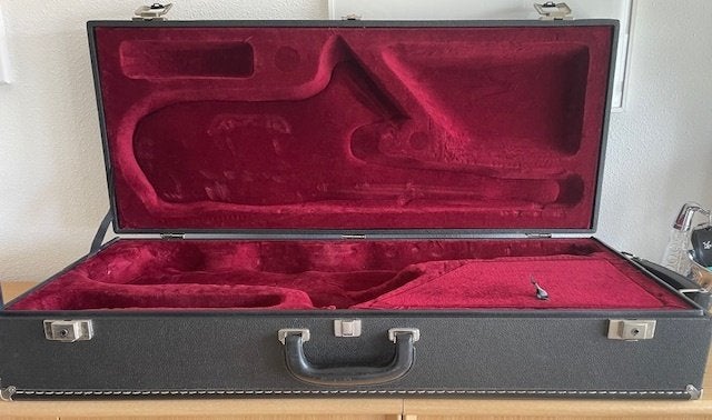 saxofoonkoffer tenor, Muziek en Instrumenten, Blaasinstrumenten | Saxofoons, Ophalen, Gebruikt, Tenor