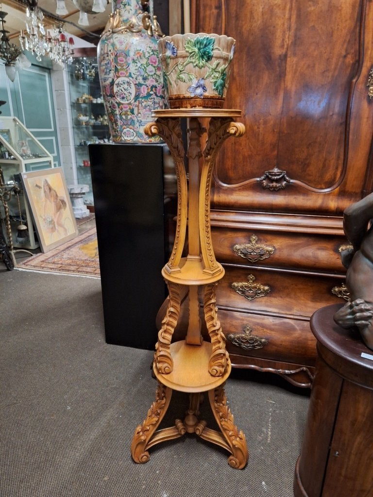 zuil/pedestal in hout, Ophalen, Zo goed als nieuw