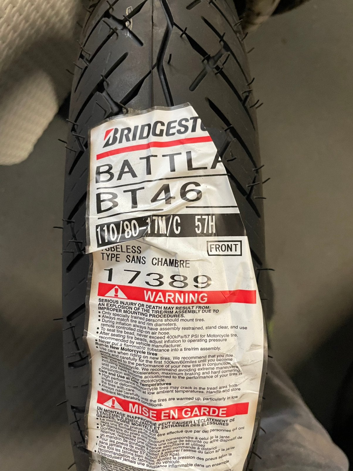 Bridgestone Battlax 110/80 17 inch, Ophalen of Verzenden, Nieuw