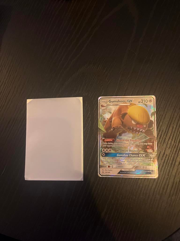 Gumshoos GX Pokémon Kaart - Zo goed als nieuw, Ophalen, Zo goed als nieuw, Losse kaart