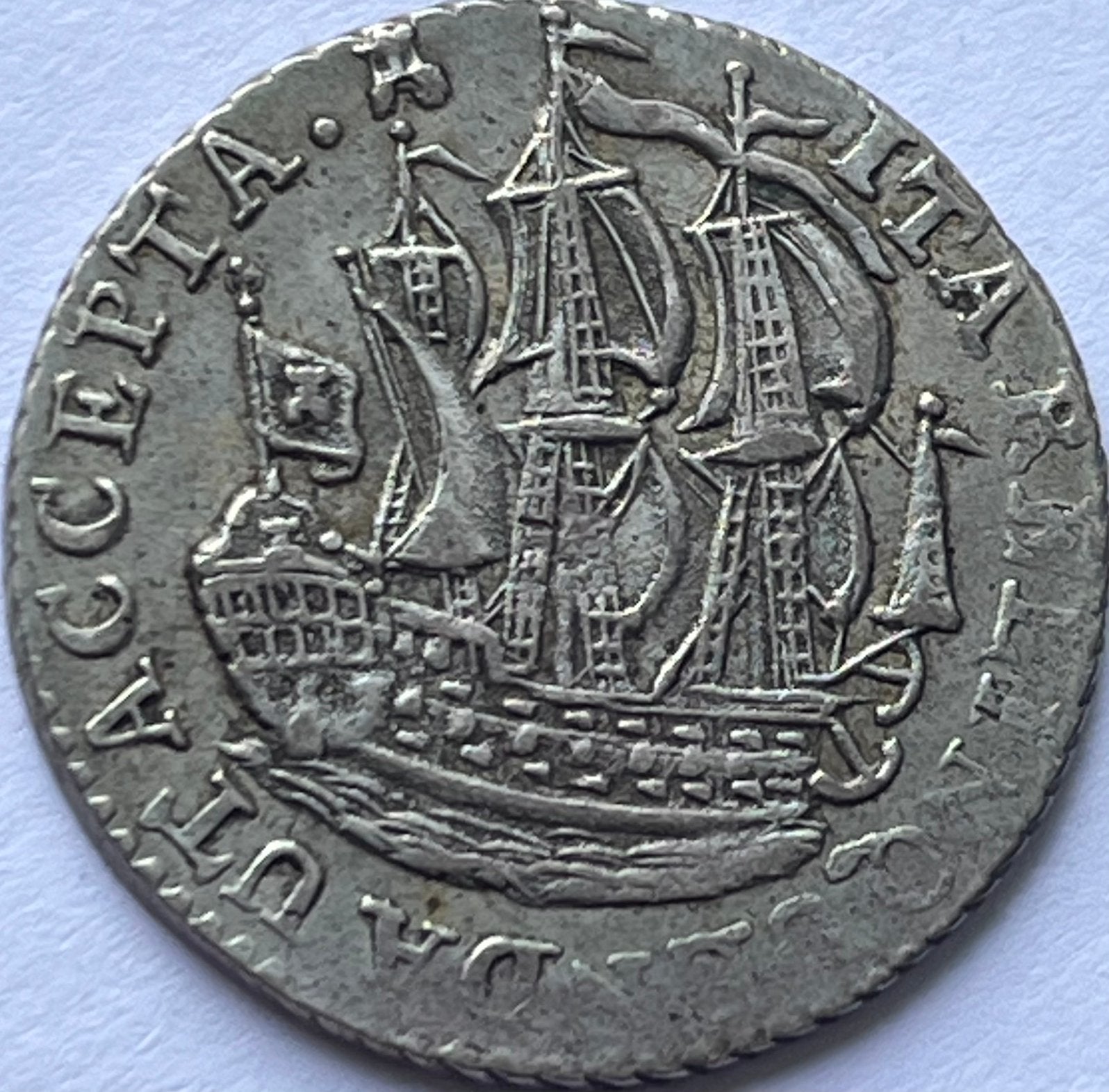 Zeeland nette scheepjesschelling 1791, Postzegels en Munten, Vóór koninkrijk, Zilver, Losse munt, Overige waardes