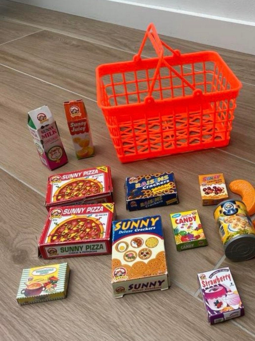 Speelgoed Winkelmand met Boodschappen, Ophalen of Verzenden, Jongen of Meisje