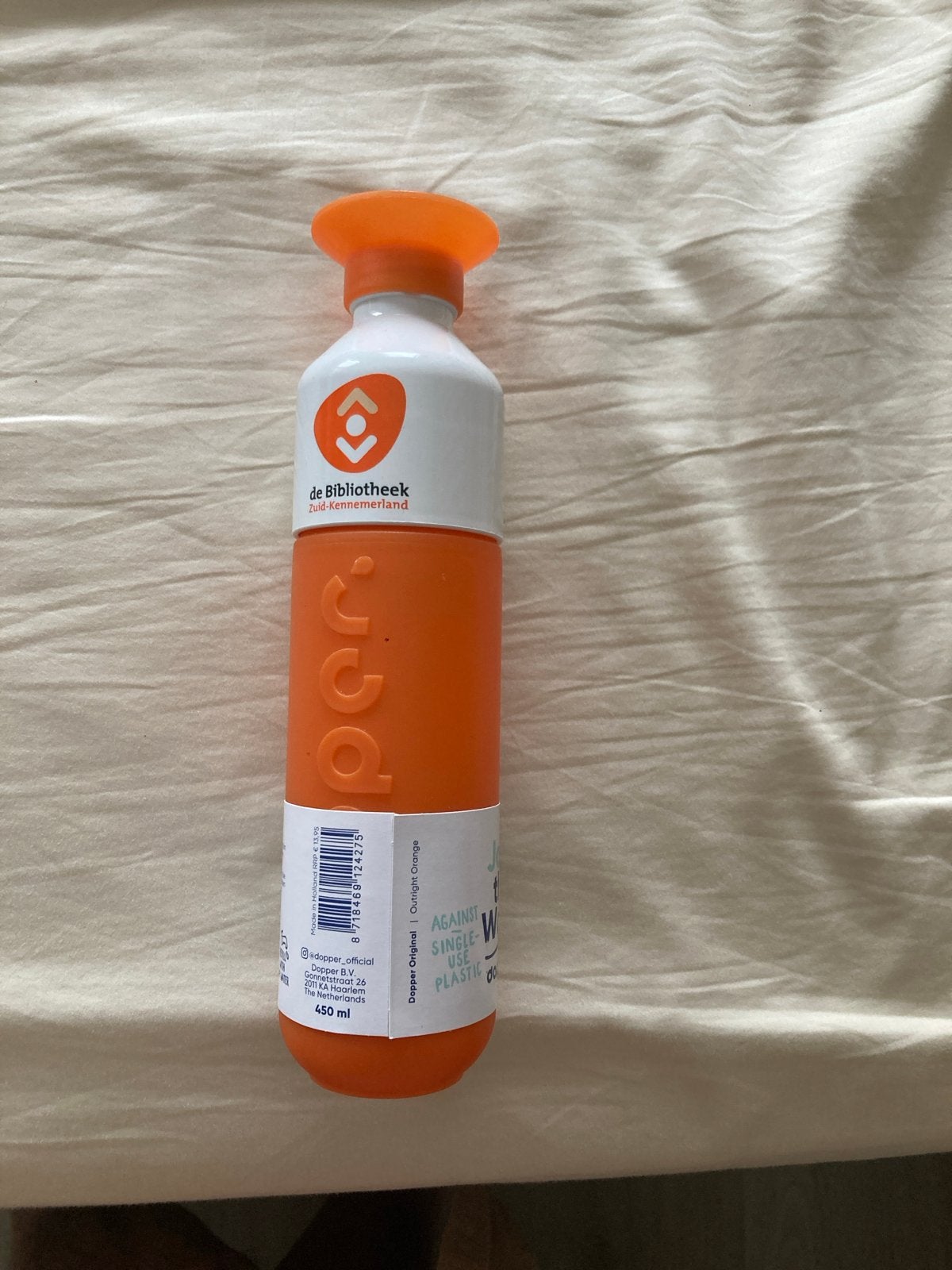 Dopper waterfles - Bibliotheek Zuid-Kennemerland, Ophalen, Nieuw