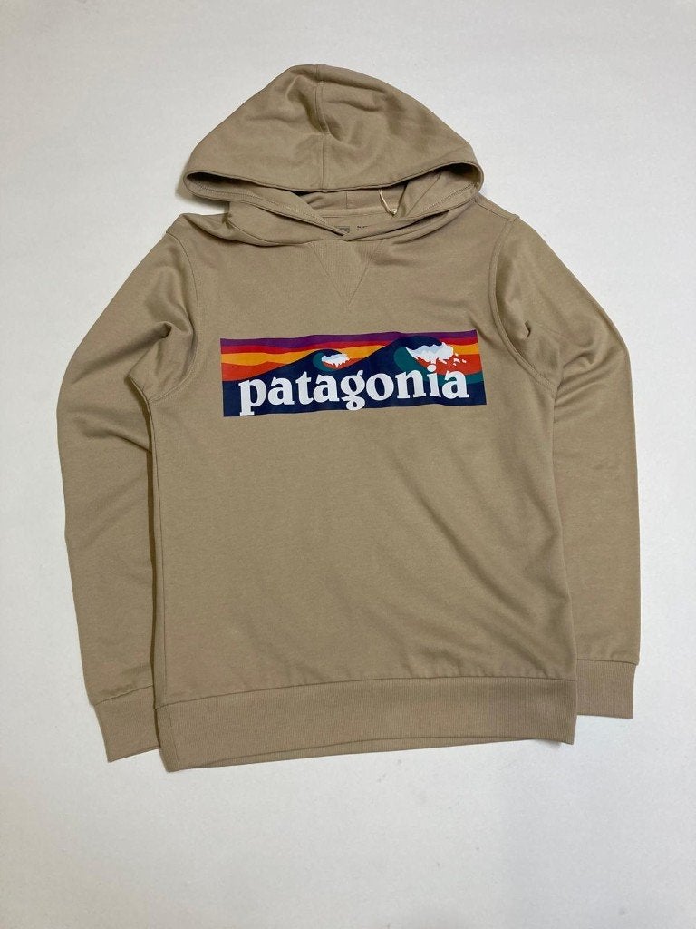 Y2K 00s Patagonia Hoodie - XS - Beige- Outdoor - Autumn, Kleding | Dames, Beige, Patagonia, Ophalen of Verzenden, Zo goed als nieuw